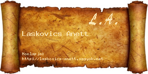 Laskovics Anett névjegykártya